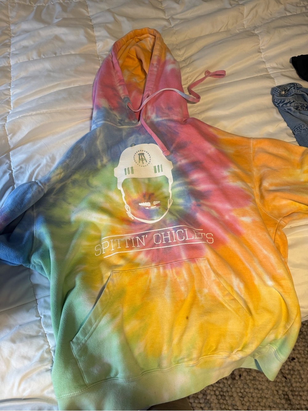 Tie-Dye Pullover Hoodie - Multicolor